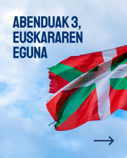 π Gaur, abenduak 3, Euskararen Nazioarteko Eguna! π
Euskara gure altxorra da, gure nortasunaren ardatza. Hizkuntza maite, sustatu eta zabaltzeko eguna dugu gaur. Baina batez ere... bizitzeko eta erabiltzeko!
Legazpi 6-tik, argi eta ozen aldarrikatzen dugu: Euskarak 365 egun! Ez utzi inoiz hitz egiteari.
Egin dezagun gure bidea elkarrekin!
#EuskararenEguna #Euskara365